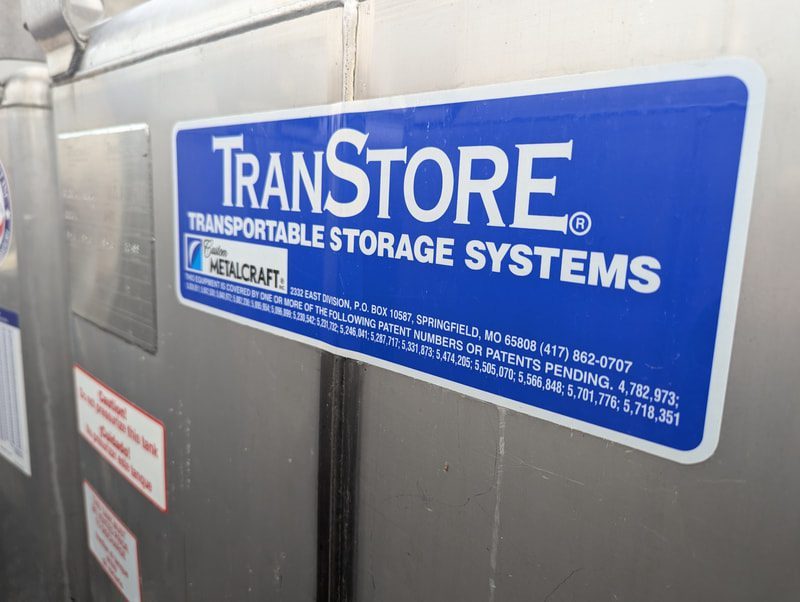 TranStore Transportable Storage Systems label