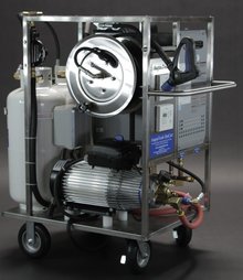 propane portable hot water pressure washer